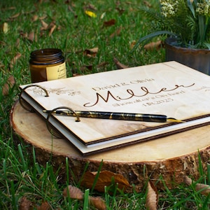 Guestbook for Wedding Wedding Guest Book Guestbook Photobooth book Wedding gift Wood Guestbook Wedding album