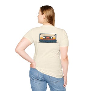 Bicycle Vintage Cassette Tape T-Shirt Dark Blue/Grey main image 1