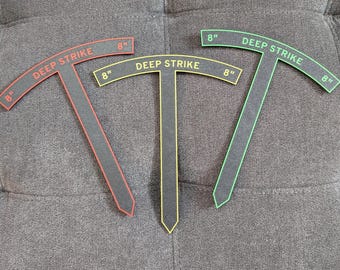 8" and 6" Wargaming Measurement Tools