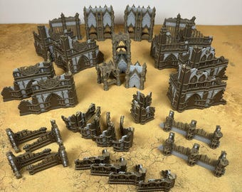 NuGoth 11th Edition Foldable Terrain — Complete Competitive Grimdark Set