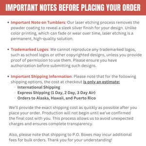 a poster with a description of different types of shipping