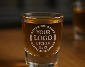 Personalized Shot Glasses Bulk | Custom Logo Etched Drinkware, Promo Gifts 1.7oz