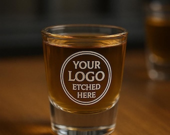 Custom Shot Glass, Bulk Logo Corporate Gifts, Promotional Event Drinkware 1.7oz