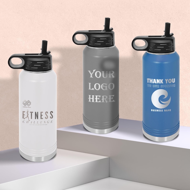 Customized 32oz Water Bottle, Marketing Gift for Marketer, Advertiser Marketing Items For Marketer Christmas & Marketer Birthday Gift Bild 1