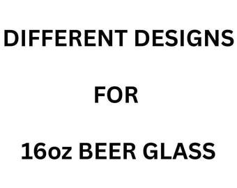 Diseño diferente para vaso de cerveza de 16 oz.