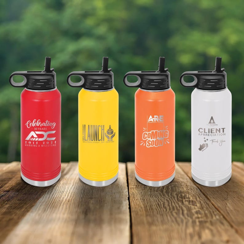 Customized 32oz Water Bottle, Marketing Gift for Marketer, Advertiser Marketing Items For Marketer Christmas & Marketer Birthday Gift Bild 8