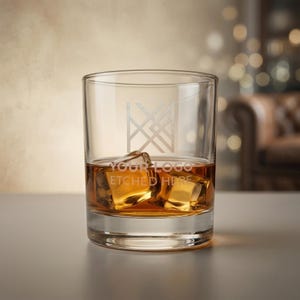 Custom Engraved Whiskey Glass: Libbey 13.5 oz Heavy Base Barware