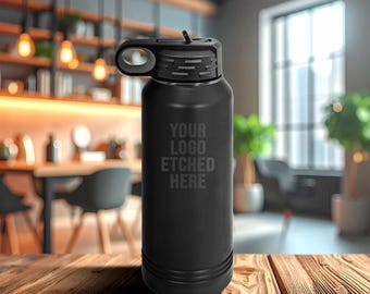 Benutzerdefinierte einzigartige Wasserflasche - Personalisierte 32 Unzen ION-Plattierte Wasserflasche für Firmenlogo-Geschenke, Kundenunternehmen und Werbung