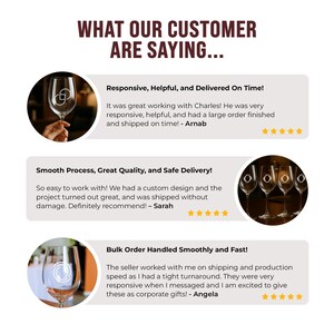 three positive reviews from customers who are satisfied with the service provided by a company. The reviews highlight the responsiveness, helpfulness, and timely delivery of the company's products.