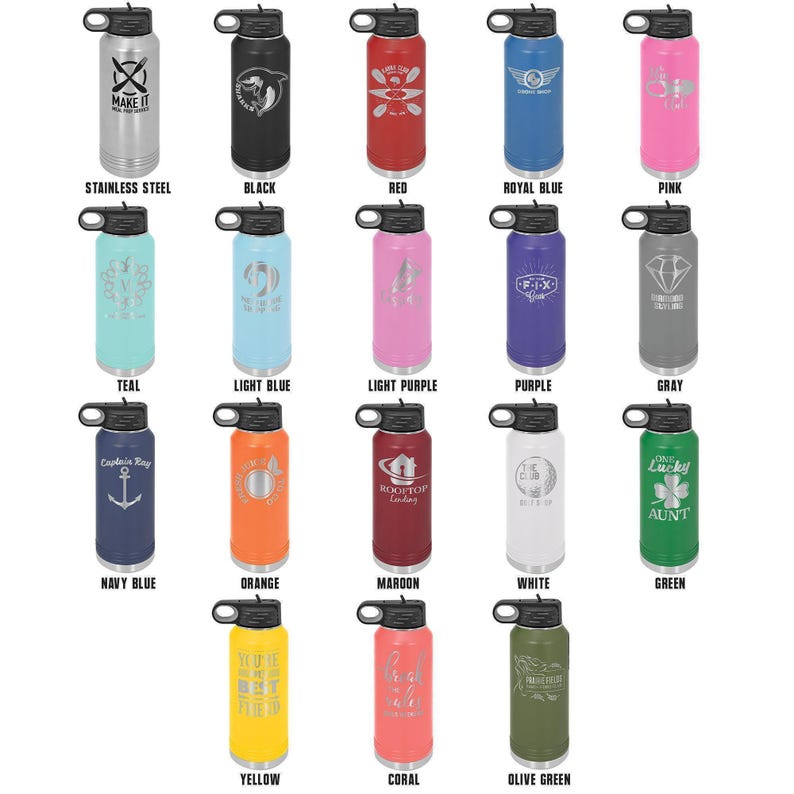 Customized 32oz Water Bottle, Marketing Gift for Marketer, Advertiser Marketing Items For Marketer Christmas & Marketer Birthday Gift Bild 2