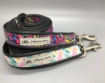 Wide Leash, Peacock or Rainbow Cheetah