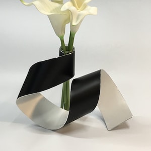 Black and White Sculpture Vase