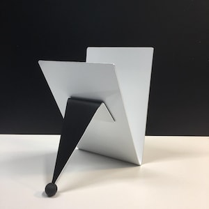 Modern White and Black Napkin Holder