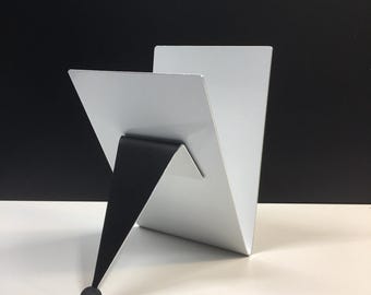 Modern White and Black Napkin Holder