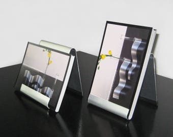 Modern Metal Easel Style Postcard Holder