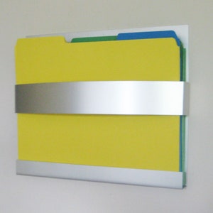 Modern Metal Banded Wall File Holder - Etsy