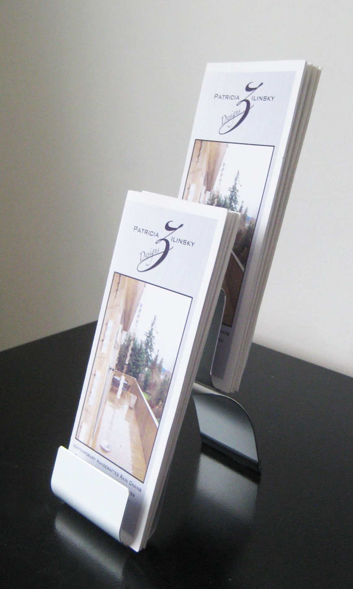 Modern Double Brochure Holder Etsy