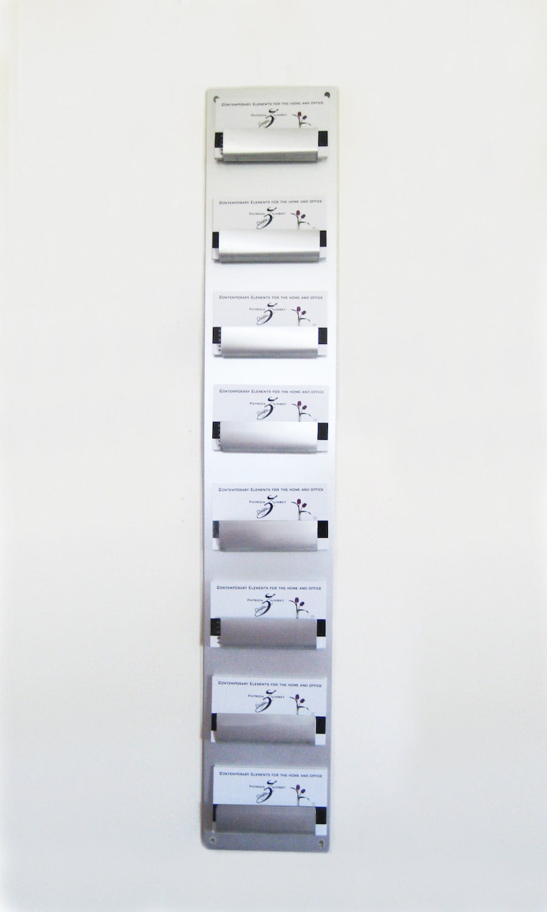 Wall Mount 8 Pocket Business Card Holder
