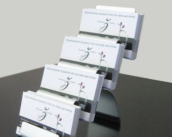 Four Pocket Vertical and Horizontal Business Card Holder