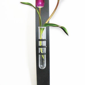 Black Sleek Chic Lux Wall Vase