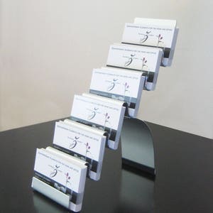 Porte-cartes de visite vertical et horizontal à six pochettes