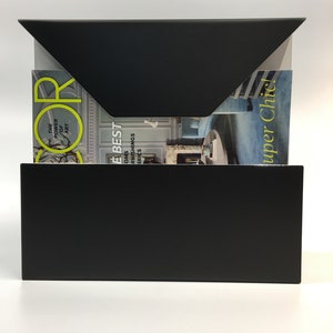 Black and White Modern Wall Magazine Holder