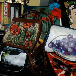 Louis Vuitton Custom Painting by Pinky Lizares  Painted handbag, Fancy  bags, Handpainted bags