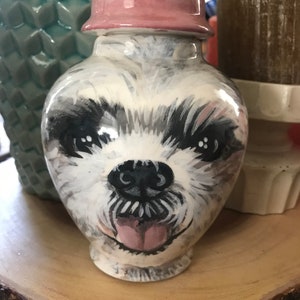 Custom small medium PET URN for dogs and cats SMALL Shih Tzu , Lhasa apso or any smaller breed image 1
