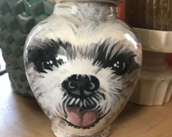 Custom small medium PET URN for dogs and cats SMALL Shih Tzu , Lhasa apso or any smaller breed