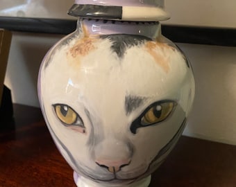 Custom medium calico cat urn PET URN for dogs and cats x SMALL kitty cat special made to order