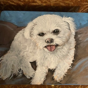 Custom Wooden PET keepsake box URN for dogs and cats MEDIUM large with latch portrait