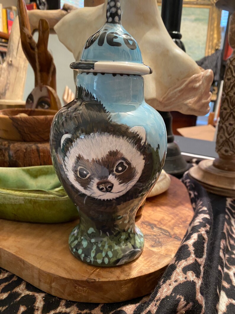 bird hamster,guinea pig,mini pet PORTRAIT X small CUSTOM burial Pet Urn for ferret
