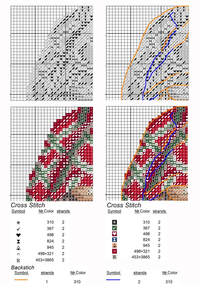 Gnome Cross Stitch Pattern: Clock, Sleeping Hat, Sleep (PDF Digital ...