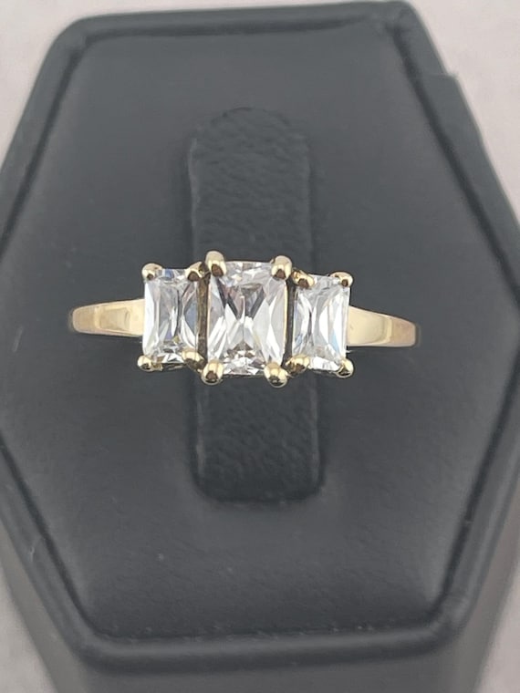 Vintage past present future simulated, diamond ri… - image 1