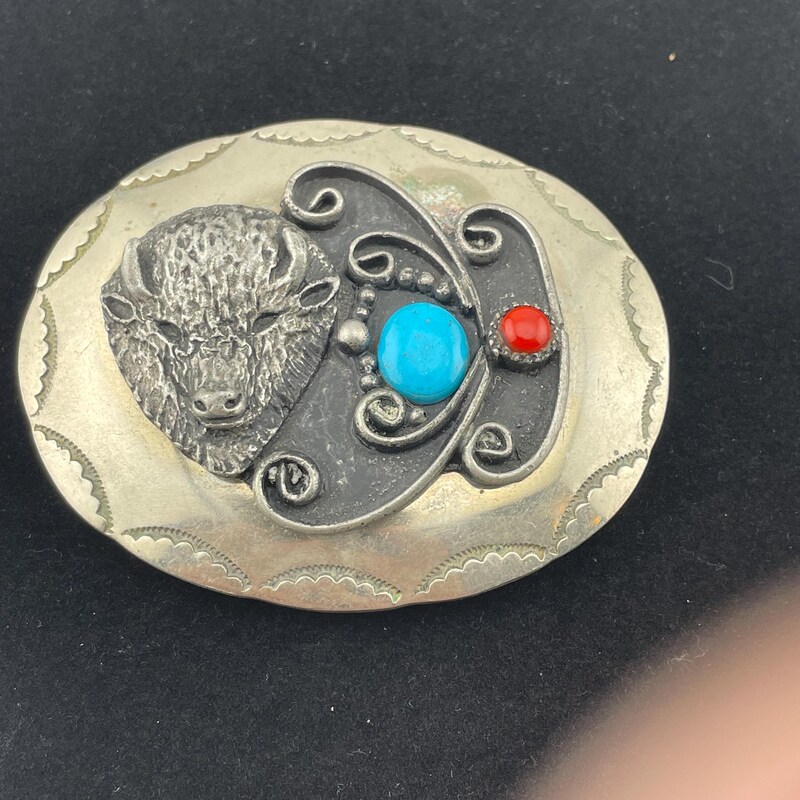 New! Buffalo Head Buckle