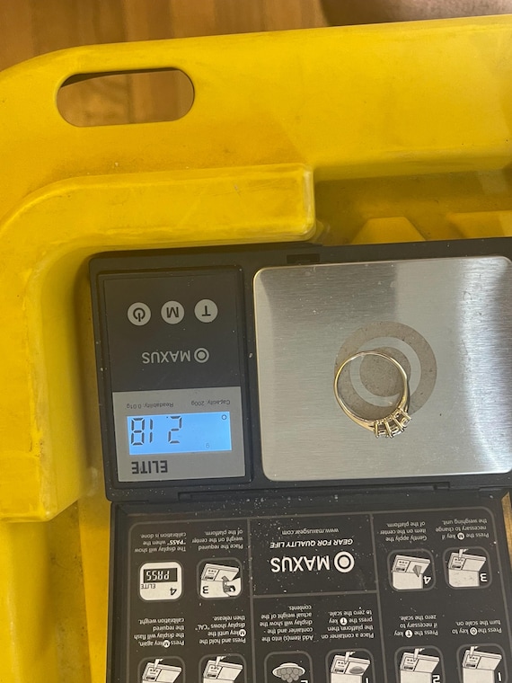 Vintage past present future simulated, diamond ri… - image 12