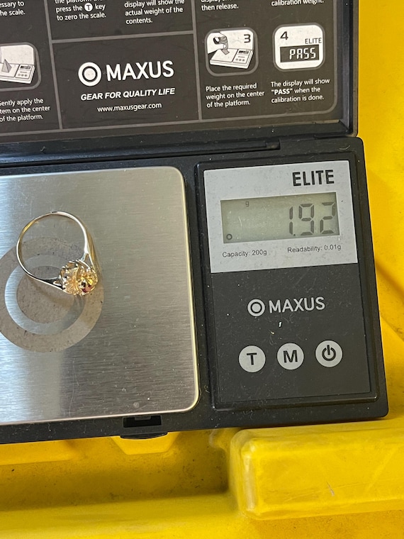 Vintage ruby and diamond statement ring 14 karat … - image 10