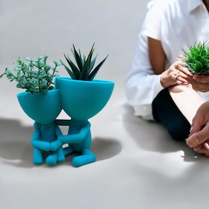 Parent and Child planter/ vase