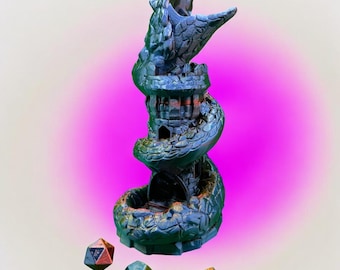 Basilisk Dice Tower, D&D, table top games, role playing games