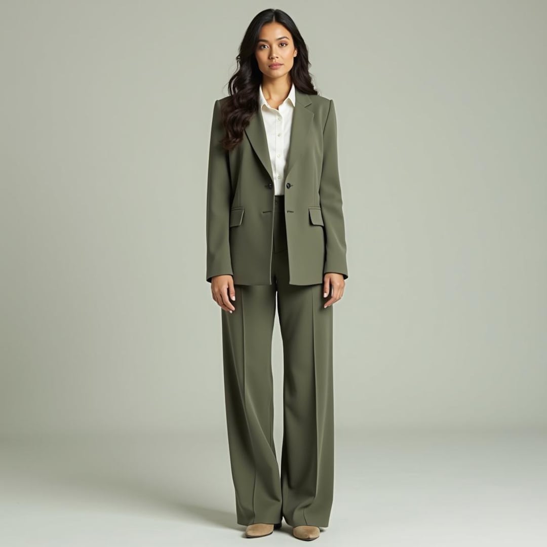 Clover - Green Bistro Long Sleeve Long Legged Suit main image 0