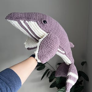 Hugo the Humpback Whale Plush Toy – Blue & Cream Stuffed Animal – 26” Hugging Size for Kids – Snuggly Whale for Whale Lovers