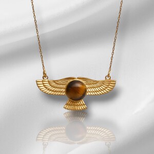 Colar Fravahar, pingente zoroastriano banhado a ouro 14K e prata esterlina 925, presente