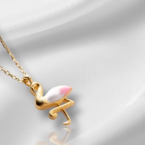 Schwan Halskette aus Emaille, 925er Sterling Silber, gelber Anhänger, eleganter Tier Schmuck, Geschenk für Sie, zierlicher Schwan Anhänger