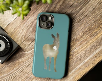 Gradient Donkey on Dusty Teal Tough Phone Cases