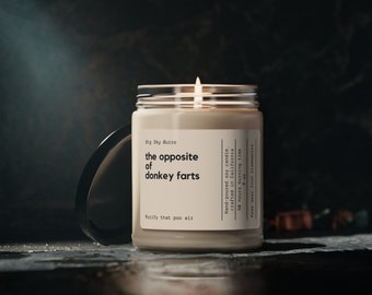 The Opposite of Donkey Farts Scented Soy Candle, 9oz