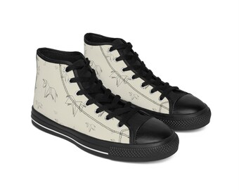 Origami Donkey Women's Classic High Top Sneakers