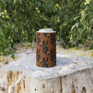 Flower Jennet Stubby Cooler in Terracotta
