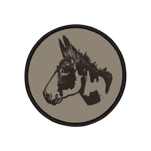 Farley the Donkey Iron-On Patch