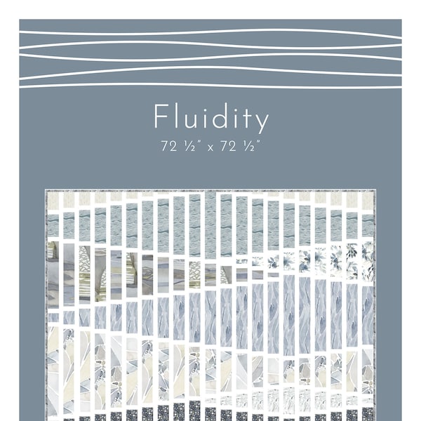 Fluidity... Brand new for SEA SISTERS (Downloadable Digital PDF)...  Quilt Pattern designed by Shell Rummel & Natalie Crabtree