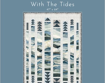 With The Tides (Downloadable Digital PDF) Quilt Pattern by Shell Rummel & Natalie Crabtree for Shell Rummel's Time and Tide quilting fabric